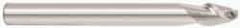 Accupro - 5/8" Diam, 3/4" LOC, 2 Flute Solid Carbide Ball End Mill - Uncoated, Single End, 3-1/2" OAL, 5/8" Shank Diam, Spiral Flute - USA Tool & Supply