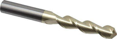 Accupro - 7/16" Diam, 2" LOC, 2 Flute Solid Carbide Ball End Mill - ZrN Finish, Single End, 4" OAL, 7/16" Shank Diam, Spiral Flute - USA Tool & Supply