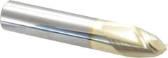 Accupro - 5/8" Diam, 3/4" LOC, 2 Flute Solid Carbide Ball End Mill - ZrN Finish, Single End, 3-1/2" OAL, 5/8" Shank Diam, Spiral Flute - USA Tool & Supply