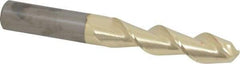 Accupro - 3/4" Diam, 3-1/4" LOC, 2 Flute Solid Carbide Ball End Mill - ZrN Finish, Single End, 6" OAL, 3/4" Shank Diam, Spiral Flute - USA Tool & Supply