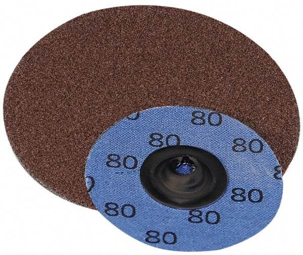Superior Abrasives - 3" Disc Diam, 180 Grit, Aluminum Oxide Quick Change Disc - Type S Attaching System, Coated, Very Fine Grade - USA Tool & Supply