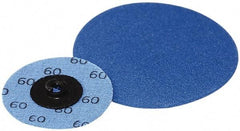 Superior Abrasives - 3" Disc Diam, 120 Grit, Zirconia Alumina Quick Change Disc - Type S Attaching System, Coated, Fine Grade - USA Tool & Supply
