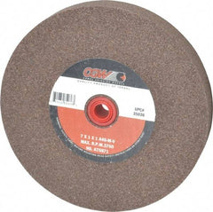 Camel Grinding Wheels - 46 Grit Aluminum Oxide Bench & Pedestal Grinding Wheel - 7" Diam x 1" Hole x 1" Thick, 3760 Max RPM, M Hardness, Coarse Grade , Vitrified Bond - USA Tool & Supply