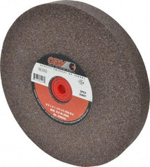 Camel Grinding Wheels - 36 Grit Aluminum Oxide Bench & Pedestal Grinding Wheel - 8" Diam x 1-1/4" Hole x 1" Thick, 3600 Max RPM, O Hardness, Very Coarse Grade , Vitrified Bond - USA Tool & Supply