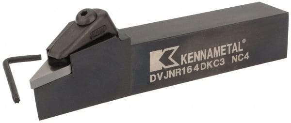 Kennametal - DVJN, Right Hand Cut, 1" Shank Height x 1" Shank Width, Negative Rake Indexable Turning Toolholder - 6" OAL, VN.. 432 Insert Compatibility, Series Kenclamp - USA Tool & Supply