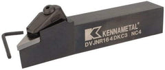 Kennametal - DVJN, Right Hand Cut, 1" Shank Height x 1" Shank Width, Negative Rake Indexable Turning Toolholder - 6" OAL, VN.. 432 Insert Compatibility, Series Kenclamp - USA Tool & Supply