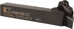 Kennametal - DVON, Left Hand Cut, 17.5° Lead Angle, 3/4" Shank Height x 3/4" Shank Width, Negative Rake Indexable Turning Toolholder - 5" OAL, VN..33. Insert Compatibility, Series Kenclamp - USA Tool & Supply