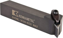 Kennametal - DVON, Left Hand Cut, 17.5° Lead Angle, 1" Shank Height x 1" Shank Width, Negative Rake Indexable Turning Toolholder - 6" OAL, VN..33. Insert Compatibility, Series Kenclamp - USA Tool & Supply
