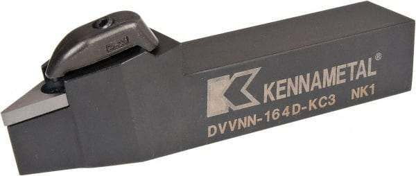 Kennametal - DVVN, Neutral Cut, 0° Lead Angle, 1" Shank Height x 1" Shank Width, Negative Rake Indexable Turning Toolholder - 6" OAL, VN..43. Insert Compatibility, Series Kenclamp - USA Tool & Supply