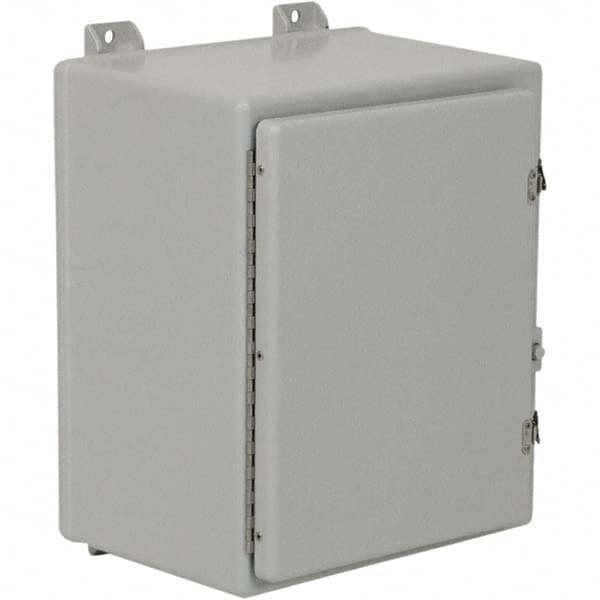 Wiegmann - NEMA 4X Fiberglass Standard Enclosure with Continuous Hinge Cover - USA Tool & Supply