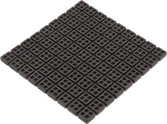 Mason Ind. - 18" Long x 18" Wide x 3/4" Thick, Rubber, Machinery Leveling Pad & Mat - 14,580 Lb Max Load, Black - USA Tool & Supply