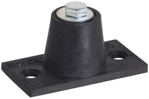 Mason Ind. - 1/2-13 Bolt Thread, 5-1/2" Long x 3-5/16" Wide x 2-3/4" High Stud Mount Leveling Pad & Mount - 260 Max Lb Capacity - USA Tool & Supply