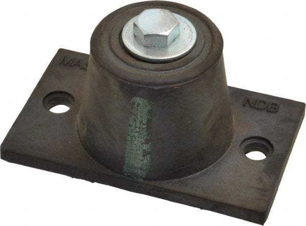 Mason Ind. - 3/8-16 Bolt Thread, 3-7/8" Long x 2-5/16" Wide x 1-7/8" High Stud Mount Leveling Pad & Mount - 175 Max Lb Capacity, 1-3/4" Base Diam - USA Tool & Supply