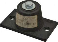Mason Ind. - 3/8-16 Bolt Thread, 3-7/8" Long x 2-5/16" Wide x 1-7/8" High Stud Mount Leveling Pad & Mount - 250 Max Lb Capacity, 1-3/4" Base Diam - USA Tool & Supply