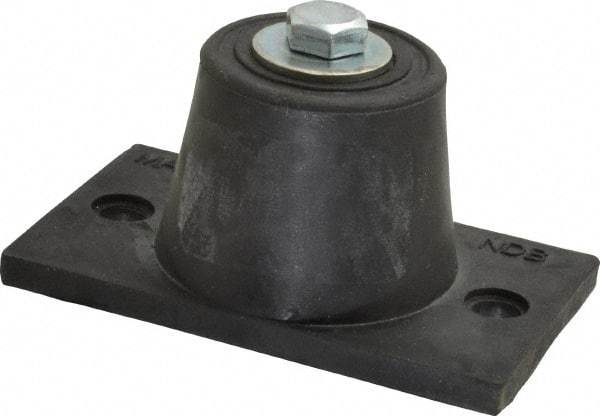 Mason Ind. - 3/8-16 Bolt Thread, 3-7/8" Long x 2-5/16" Wide x 1-7/8" High Stud Mount Leveling Pad & Mount - 380 Max Lb Capacity, 1-3/4" Base Diam - USA Tool & Supply