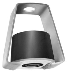 Mason Ind. - 75 Lb Capacity, HD, Vibration Control Hanger - 1-3/4" Long x 1-7/8" Wide x 2-1/4" High, 3/8" Max Rod Diam, 1-1/4" Lower Rod Penetration, Black & White - USA Tool & Supply