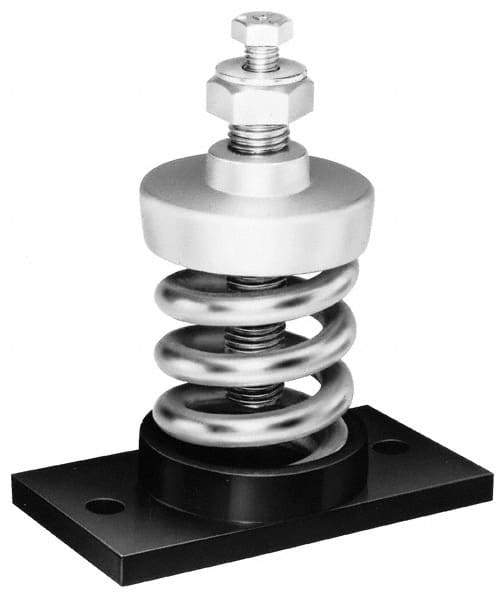 Mason Ind. - 3/8-16 Bolt Thread, 3-5/8" Long x 2-1/4" Wide x 4-1/4" High Stud Mount Leveling Pad & Mount - 310 Max Lb Capacity - USA Tool & Supply