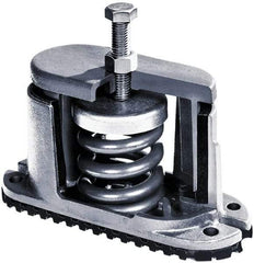 Mason Ind. - 1/2 x 4 Bolt Thread, 5-3/4" Long x 2-3/4" Wide x 5-5/8" High 1" Deflection Spring Mount - 1,650 Max Lb Capacity - USA Tool & Supply