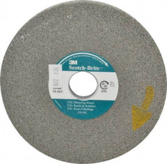 3M - 6" Diam, 1/2" Face Width, 1" Center Hole, Medium Grade, Silicon Carbide Deburring Wheel - Convolute, Hard Density 8 Grade, 6,000 RPM - USA Tool & Supply