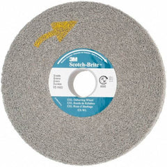 3M - 6" Diam, 1" Face Width, 1" Center Hole, Medium Grade, Silicon Carbide Deburring Wheel - Convolute, Hard Density 8 Grade, 6,000 RPM - USA Tool & Supply