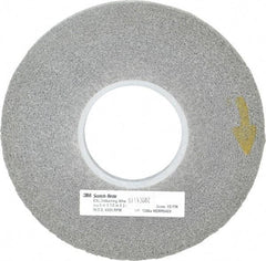 3M - 8" Diam, 1/2" Face Width, 3" Center Hole, Fine Grade, Silicon Carbide Deburring Wheel - Convolute, Hard Density 8 Grade, 4,500 RPM - USA Tool & Supply