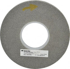 3M - 8" Diam, 1/2" Face Width, 3" Center Hole, Fine Grade, Silicon Carbide Deburring Wheel - Convolute, Hard Density 9 Grade, 4,500 RPM - USA Tool & Supply