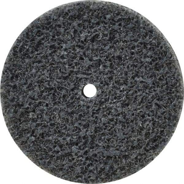3M - 1-1/2" Diam, 1/4" Face Width, 1/8" Center Hole, Fine Grade, Silicon Carbide Deburring Wheel - Unitized, Soft Density 2 Grade, 20,100 RPM - USA Tool & Supply