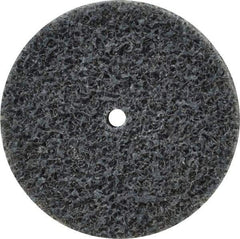 3M - 1-1/2" Diam, 1/4" Face Width, 1/8" Center Hole, Fine Grade, Silicon Carbide Deburring Wheel - Unitized, Soft Density 2 Grade, 20,100 RPM - USA Tool & Supply