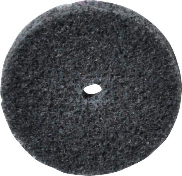 3M - 1-1/2" Diam, 1/4" Face Width, 3/16" Center Hole, Fine Grade, Silicon Carbide Deburring Wheel - Unitized, Soft Density 2 Grade, 20,100 RPM - USA Tool & Supply
