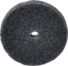 3M - 1-1/2" Diam, 1/4" Face Width, 3/16" Center Hole, Fine Grade, Silicon Carbide Deburring Wheel - Unitized, Soft Density 2 Grade, 20,100 RPM - USA Tool & Supply