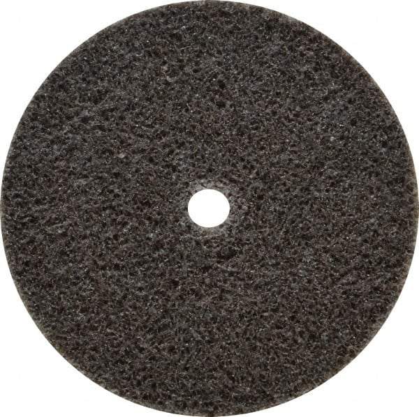 3M - 2" Diam, 1/8" Face Width, 3/16" Center Hole, Medium Grade, Aluminum Oxide Deburring Wheel - Unitized, Hard Density 6 Grade, 22,100 RPM - USA Tool & Supply