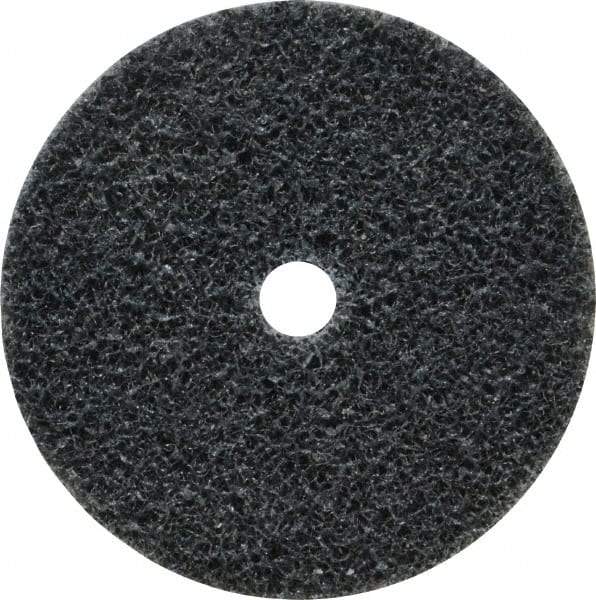 3M - 2" Diam, 1/4" Face Width, 1/4" Center Hole, Fine Grade, Silicon Carbide Deburring Wheel - Unitized, Soft Density 2 Grade, 16,100 RPM - USA Tool & Supply