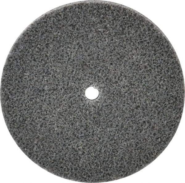 3M - 3" Diam, 1/4" Face Width, 1/4" Center Hole, Medium Grade, Aluminum Oxide Deburring Wheel - Unitized, Soft Density 2 Grade, 12,100 RPM - USA Tool & Supply