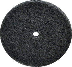 3M - 3" Diam, 1/4" Face Width, 1/4" Center Hole, Fine Grade, Silicon Carbide Deburring Wheel - Unitized, Soft Density 2 Grade, 12,100 RPM - USA Tool & Supply