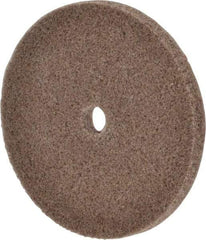 3M - 3" Diam, 1/4" Face Width, 3/8" Center Hole, Medium Grade, Aluminum Oxide Deburring Wheel - Unitized, Hard Density 6 Grade, 18,100 RPM - USA Tool & Supply