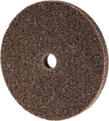 3M - 3" Diam, 1/4" Face Width, 3/8" Center Hole, Medium Grade, Aluminum Oxide Deburring Wheel - Unitized, Hard Density 8 Grade, 18,100 RPM - USA Tool & Supply