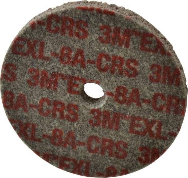 3M - 3" Diam, 1/4" Face Width, 3/8" Center Hole, Coarse Grade, Aluminum Oxide Deburring Wheel - Unitized, Hard Density 8 Grade, 18,100 RPM - USA Tool & Supply