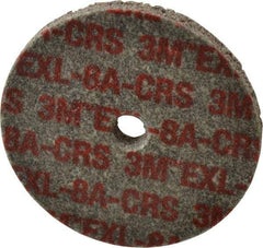 3M - 3" Diam, 1/4" Face Width, 3/8" Center Hole, Coarse Grade, Aluminum Oxide Deburring Wheel - Unitized, Hard Density 8 Grade, 18,100 RPM - USA Tool & Supply