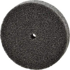 3M - 3" Diam, 1/2" Face Width, 1/4" Center Hole, Medium Grade, Aluminum Oxide Deburring Wheel - Unitized, Soft Density 2 Grade, 10,000 RPM - USA Tool & Supply