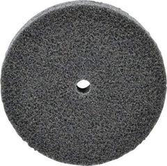 3M - 3" Diam, 1/2" Face Width, 1/4" Center Hole, Fine Grade, Silicon Carbide Deburring Wheel - Unitized, Soft Density 2 Grade, 10,000 RPM - USA Tool & Supply