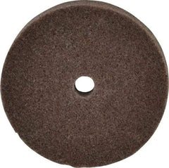 3M - 3" Diam, 1/2" Face Width, 3/8" Center Hole, Medium Grade, Aluminum Oxide Deburring Wheel - Unitized, Hard Density 8 Grade, 15,100 RPM - USA Tool & Supply