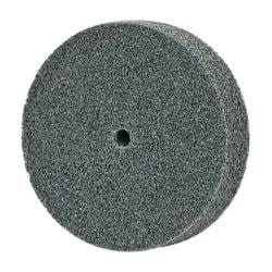 3M - 3" Diam, 3/4" Face Width, 1/4" Center Hole, Fine Grade, Silicon Carbide Deburring Wheel - Unitized, Soft Density 2 Grade, 10,000 RPM - USA Tool & Supply