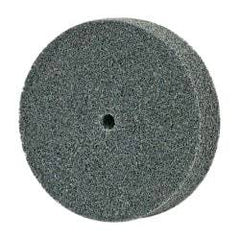3M - 3" Diam, 3/4" Face Width, 1/4" Center Hole, Fine Grade, Silicon Carbide Deburring Wheel - Unitized, Soft Density 2 Grade, 10,000 RPM - USA Tool & Supply