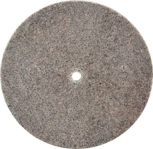 3M - 4" Diam, 1/4" Face Width, 1/4" Center Hole, Coarse Grade, Aluminum Oxide Deburring Wheel - Unitized, Hard Density 8 Grade, 12,100 RPM - USA Tool & Supply