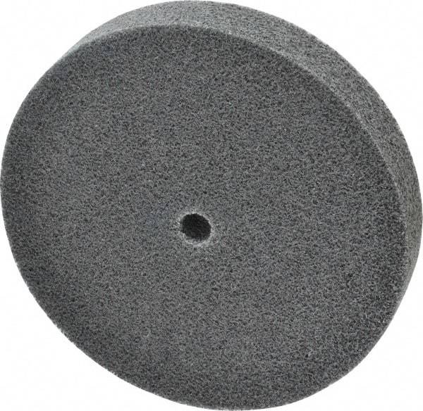 3M - 6" Diam, 1" Face Width, 1/2" Center Hole, Fine Grade, Silicon Carbide Deburring Wheel - Unitized, Soft Density 2 Grade, 5,000 RPM - USA Tool & Supply