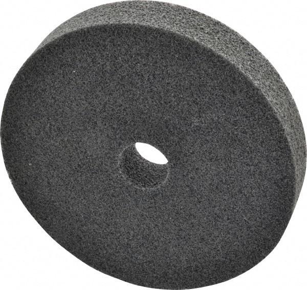 3M - 6" Diam, 1" Face Width, 1" Center Hole, Fine Grade, Silicon Carbide Deburring Wheel - Unitized, Soft Density 2 Grade, 5,000 RPM - USA Tool & Supply