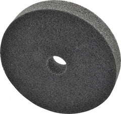 3M - 6" Diam, 1" Face Width, 1" Center Hole, Fine Grade, Silicon Carbide Deburring Wheel - Unitized, Soft Density 2 Grade, 5,000 RPM - USA Tool & Supply