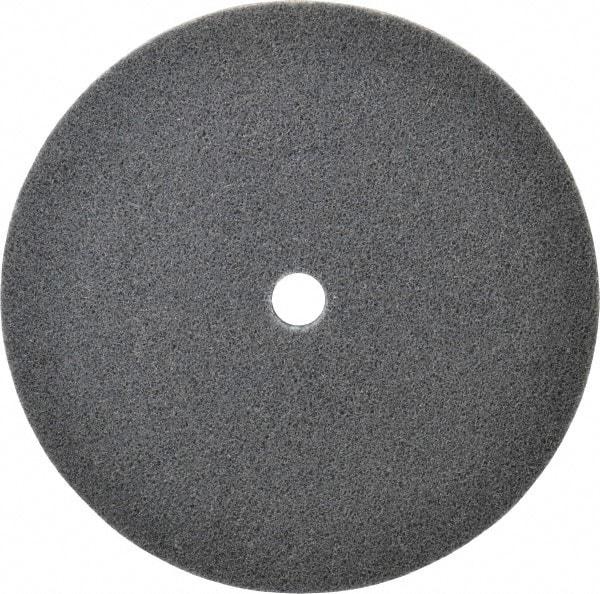 3M - 8" Diam, 1/2" Face Width, 3/4" Center Hole, Fine Grade, Silicon Carbide Deburring Wheel - Unitized, Soft Density 2 Grade, 4,000 RPM - USA Tool & Supply