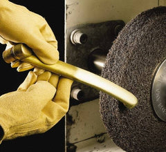 3M - 12" Diam, 1" Face Width, 5" Center Hole, Fine Grade, Silicon Carbide Deburring Wheel - Convolute, Soft Density 6 Grade, 3,000 RPM - USA Tool & Supply