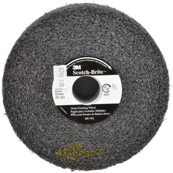 3M - 6" Diam, 2" Face Width, 1" Center Hole, Coarse Grade, Silicon Carbide Deburring Wheel - Convolute, Soft Density 2 Grade, 6,000 RPM - USA Tool & Supply